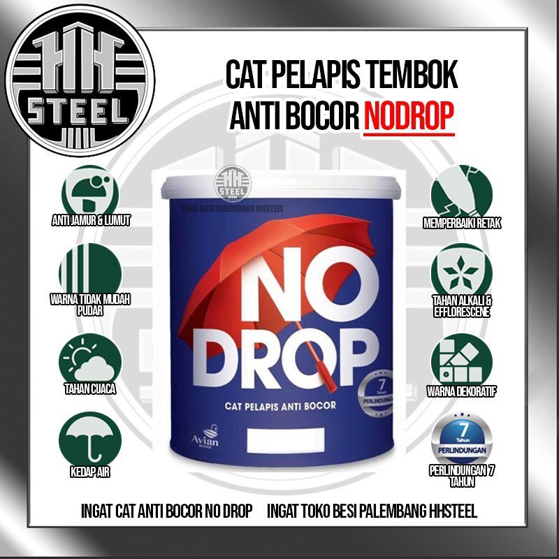 CAT TEMBOK NO DROP 1 KG CAT PELAPIS ANTI BOCOR 1 KG SUPPLIER NO DROP PALEMBANG