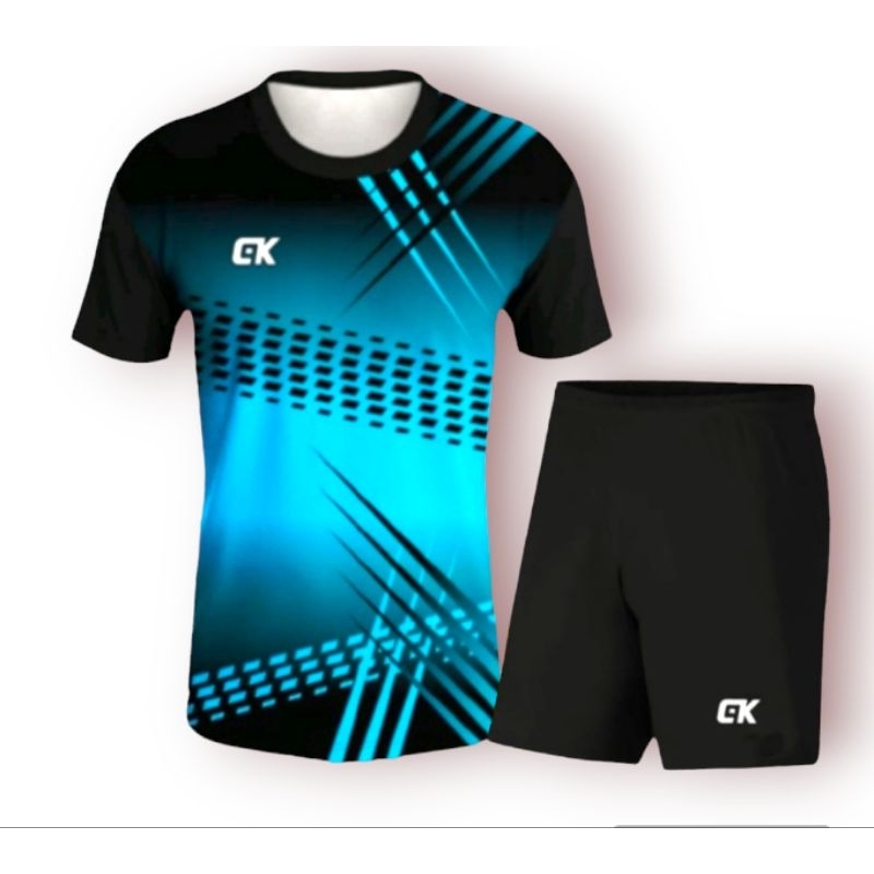 ( Cod ) Kaos & Setelan Olahraga Printing Atasan Olahraga Pria & Wanita Premium Baju Volly Baju Badmi