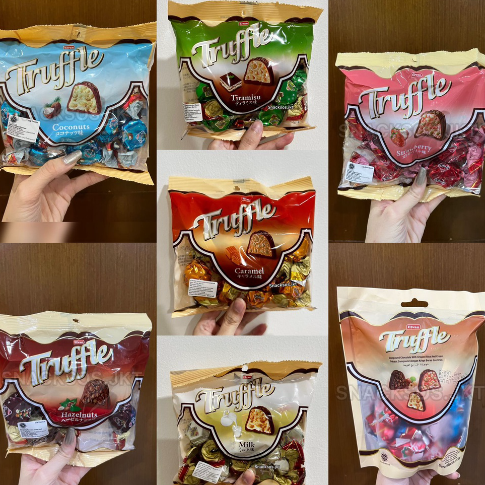 

Terlaris ELVAN TRUFFLE CHOCOLATE COCONUT / HAZELNUT / STRAWBERRY / ASSORTMENT / MILK / CARAMEL / TIRAMISU