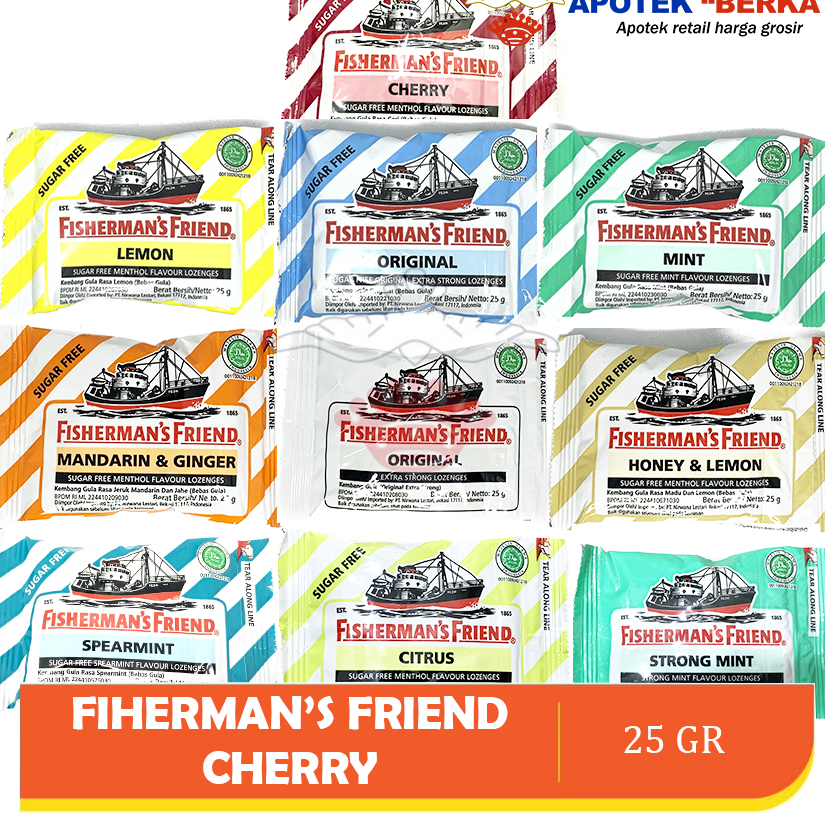

[KODE 77] Permen Fisherman's Friend Original 25 gram Aneka Rasa Fishermen