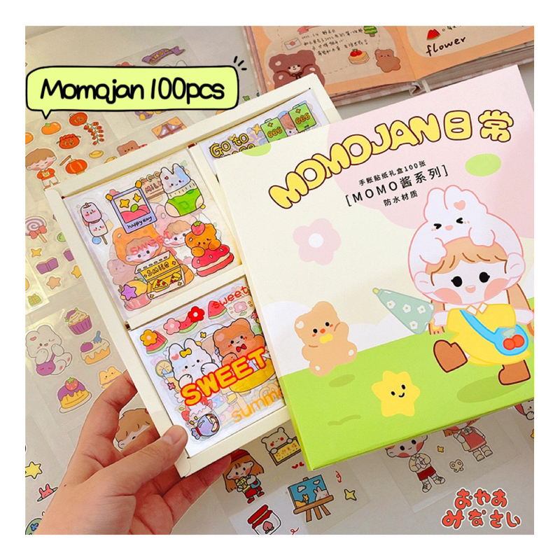 

Sticker MOMOJAN Pvc anti air isi 100Lembar