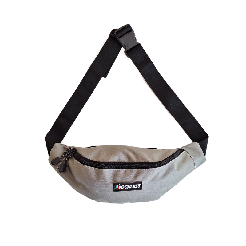 NOCHLESS- Waistbag Grey| tas slempang pinggang tas slingbag pria wanita