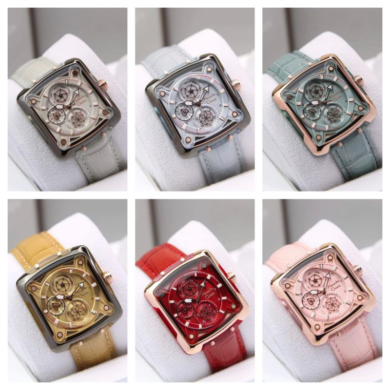 JAM TANGAN WANITA MERK ALEXANDRE CHRISTIE AC 3030 AC3030 3030 KULIT LEATHER ORIGINAL