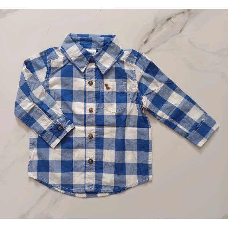 Kemeja Lengan Panjang Crters Anak Laki Laki Newborn | Kado Gift Newborn