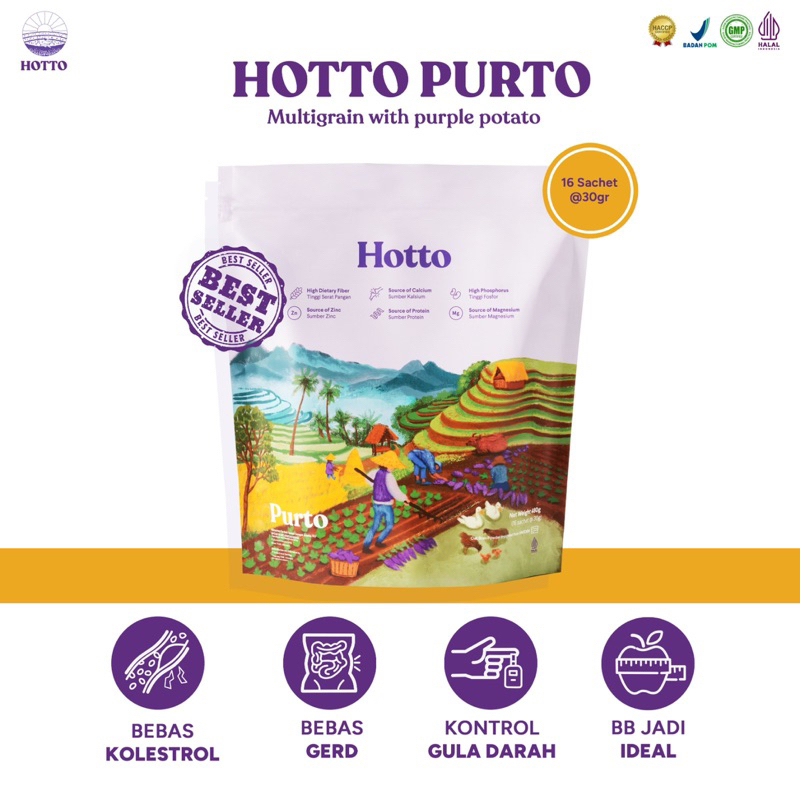 

Hotto Purto Superfood Multigrain - 2 Pouch