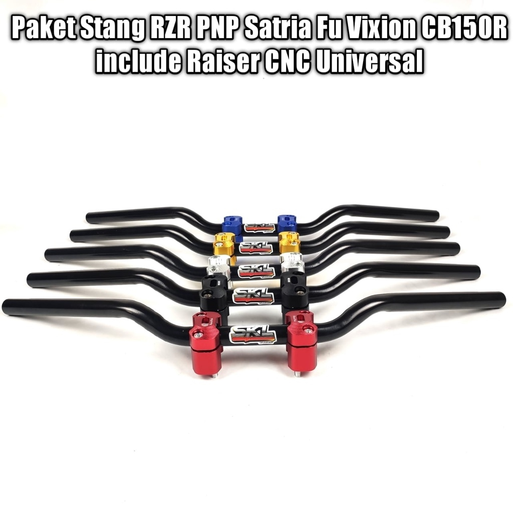 Paket Stang RZR Custom Balap Roadrace include Raiser CNC Universal Vixion CB150R Verza Tiger RX King