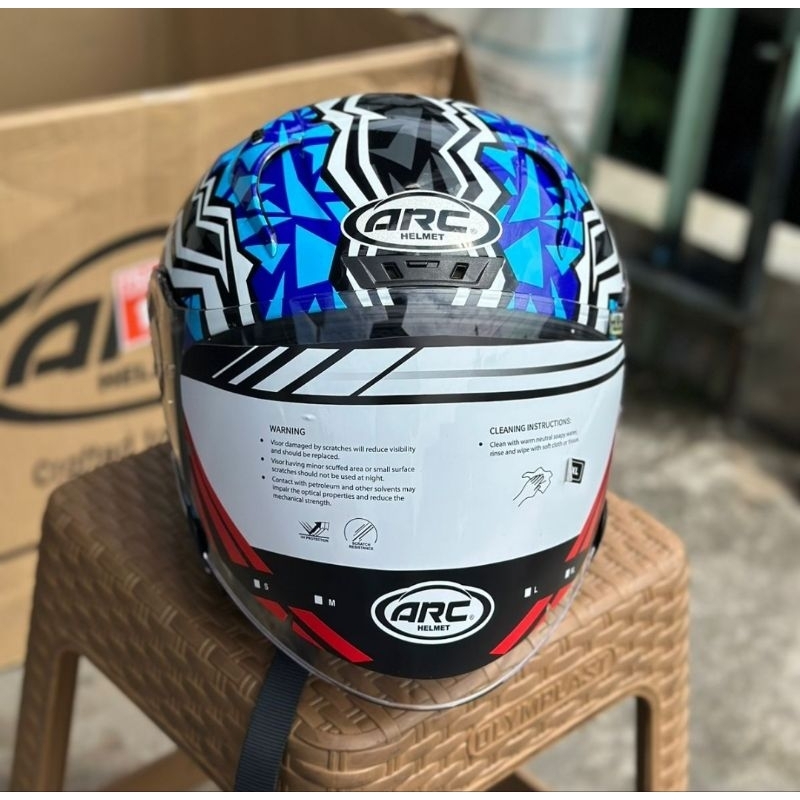 HELM ARC MALAYSIA LAGUNA GRREN &BLUE TSR ARAI