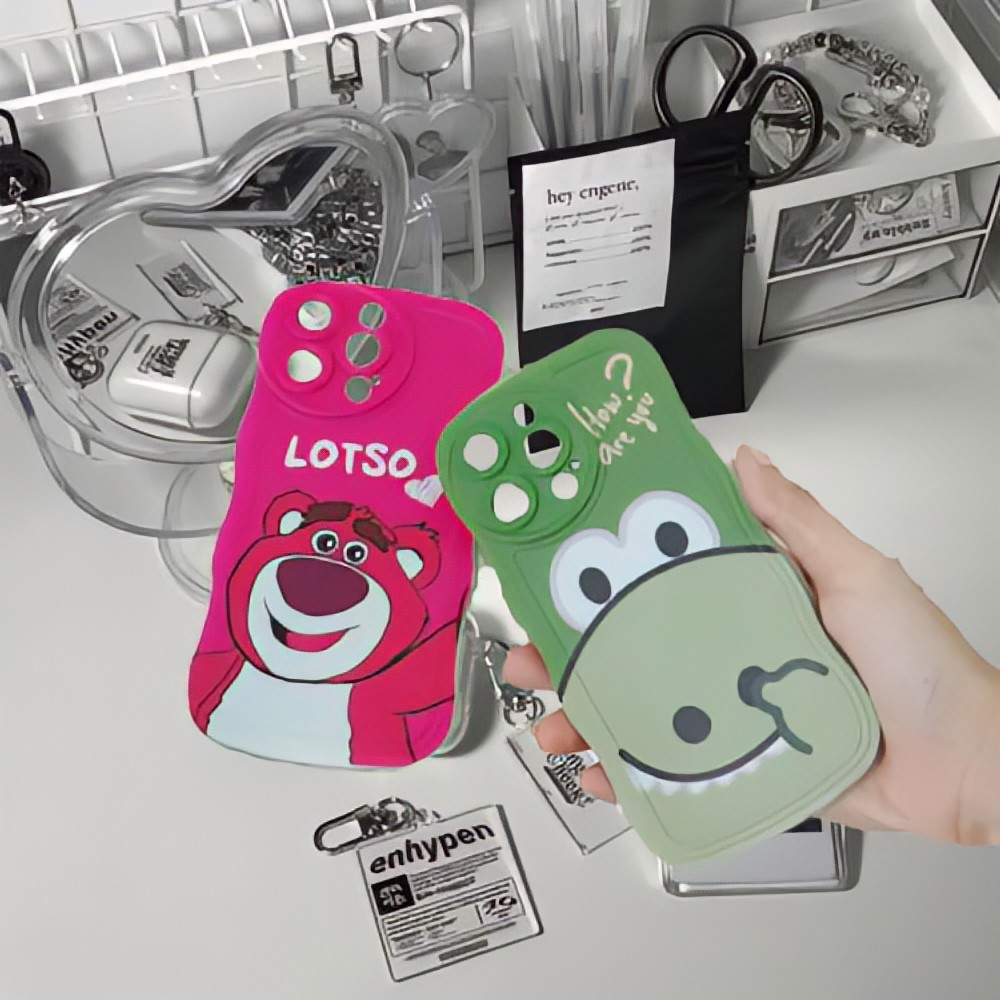Case Gelombang Bening Bermotif Type Hp For Oppo - Samsung - Realme - Vivo - Ip - Infinix - Xiaomi(Gl