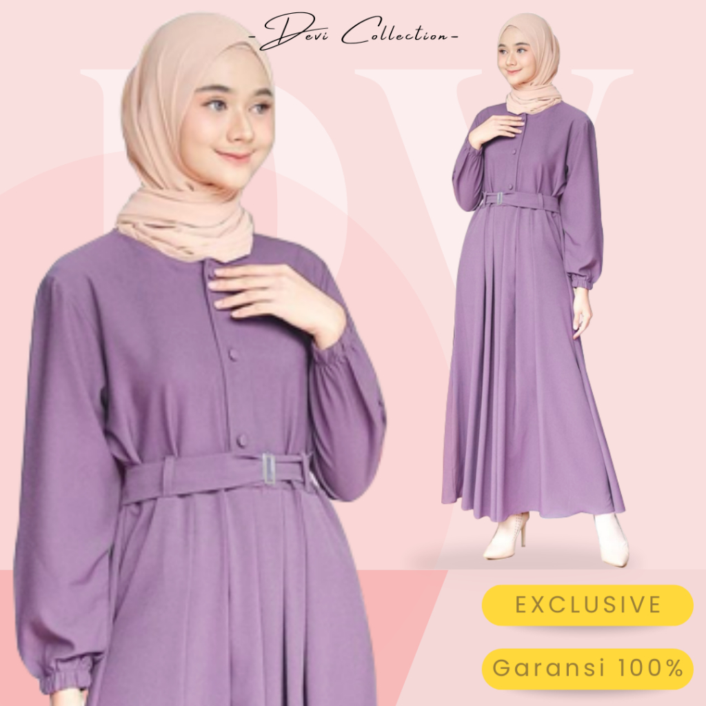 Gamis Syari hitam Polos Crinkle Airflow Premium untuk Ibu Ibu & Remaja Acara Kondangan / Lebaran Per