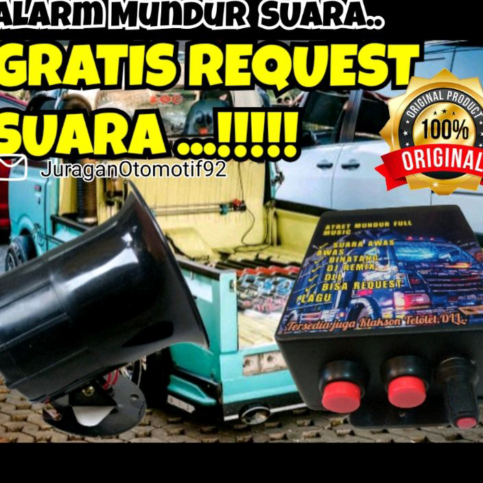 New alaram mundur awas truk atret mundur alarm mundur truk 12v dan 24v.