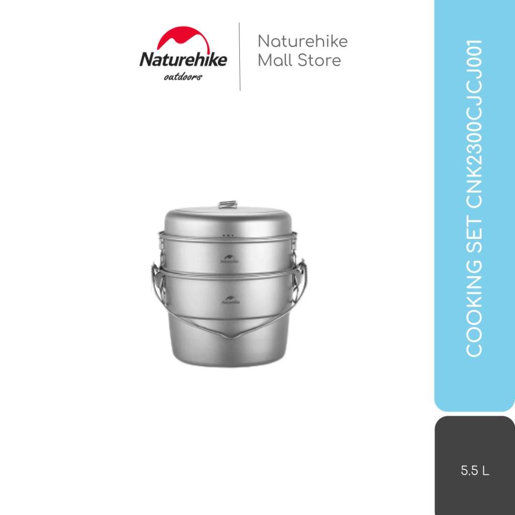 COOKING SET / PANCI STEAMER CAMPING TITANIUM NATUREHIKE CNK2300CJCJ001