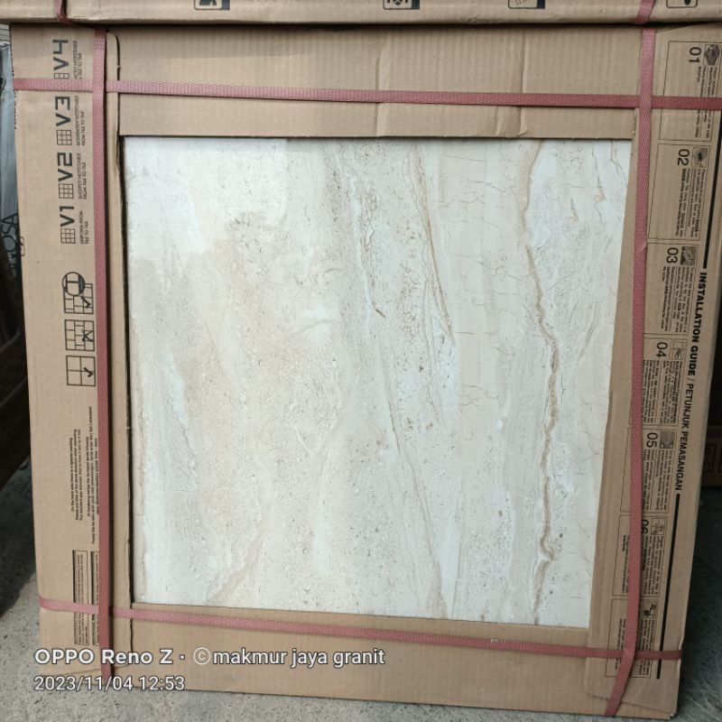 GRANIT LANTAI DINDING 60X60 INDOGRES CREMA CANO