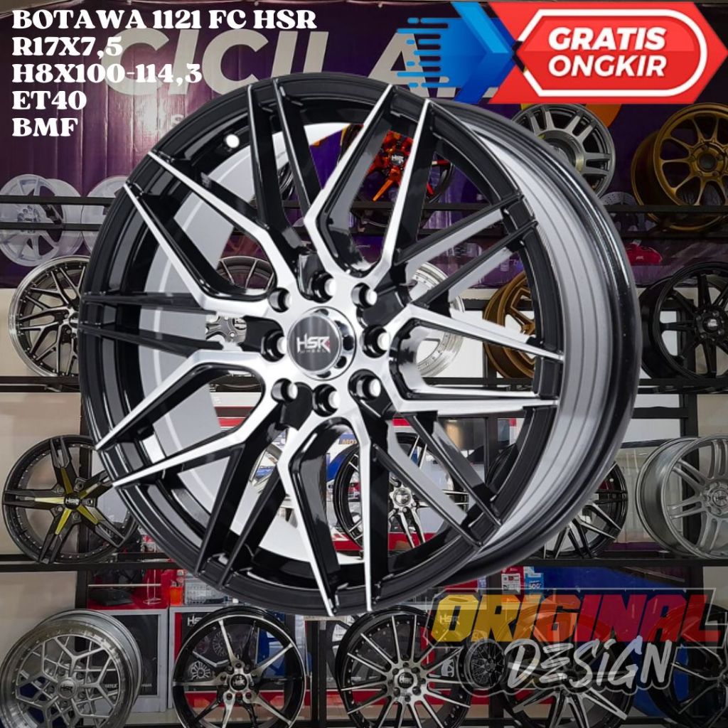 Velg Mobil Mobilio , Jazz , Freed , Brio , HSR BOTAWA RING 17 R17 BMF