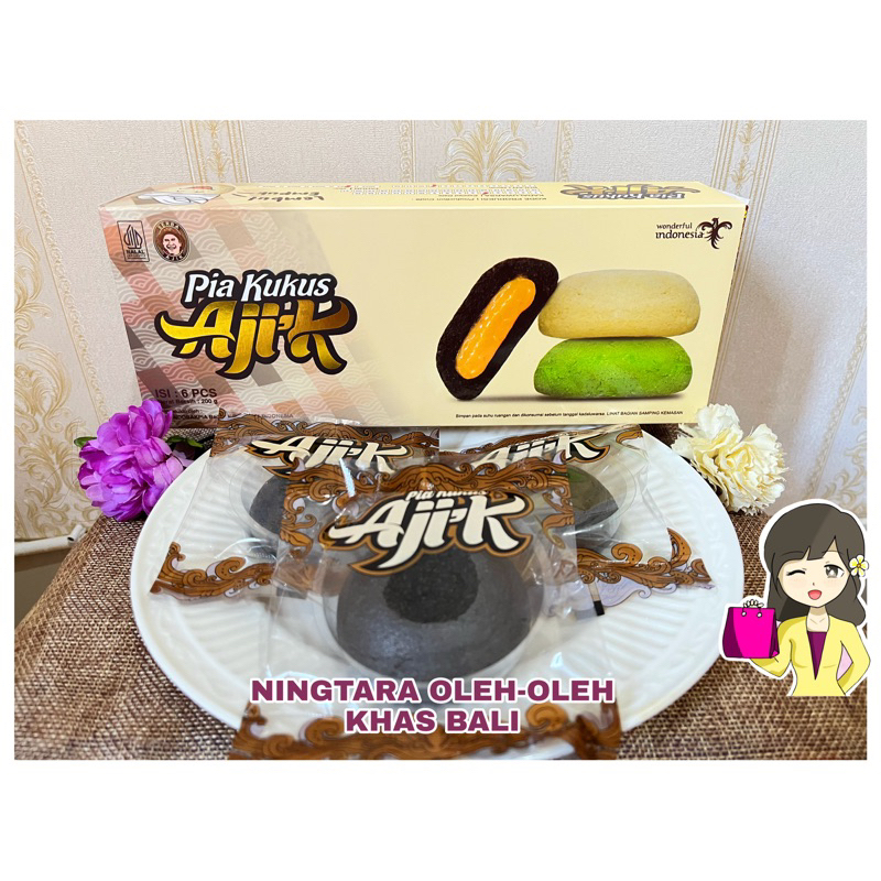 PIA KUKUS AJIK KRISNA OLEH-OLEH KHAS BALI (ORIGINAL BROWNIES PANDAN RASA KEJU, COKLAT, KACANG HIJAU, TIRAMISU, KELAPA)