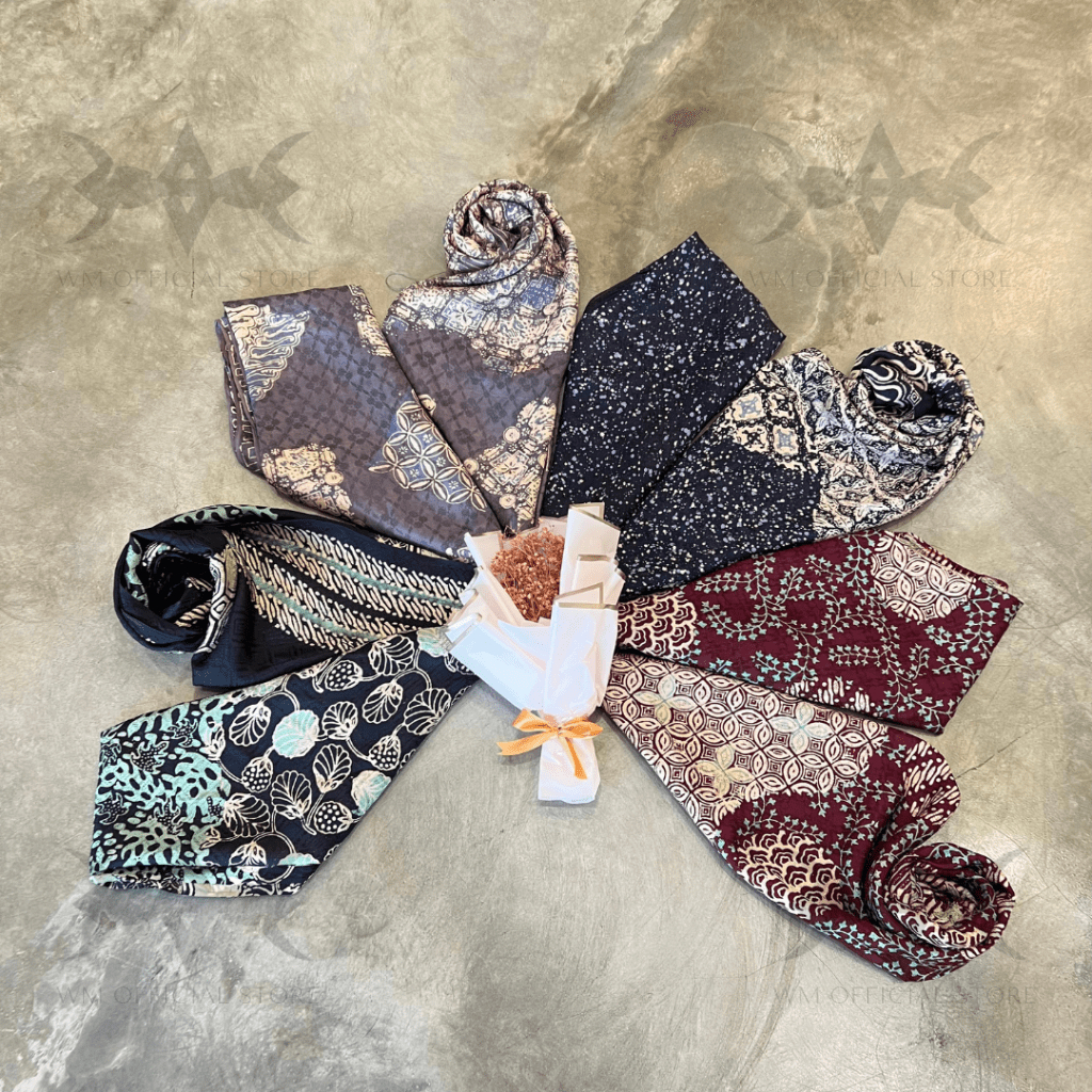 Setelan Kain Batik Viscose Motif Lila/ Kain Batik Setelan