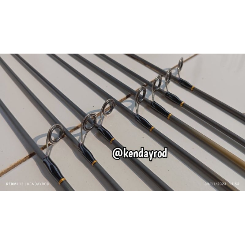Sambungan Atas Joran Carbon Sutet Ring 6 Panjang 100cm