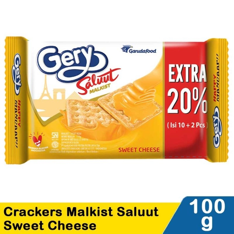 

Gery Crackers Malkist Saluut Keju 100G