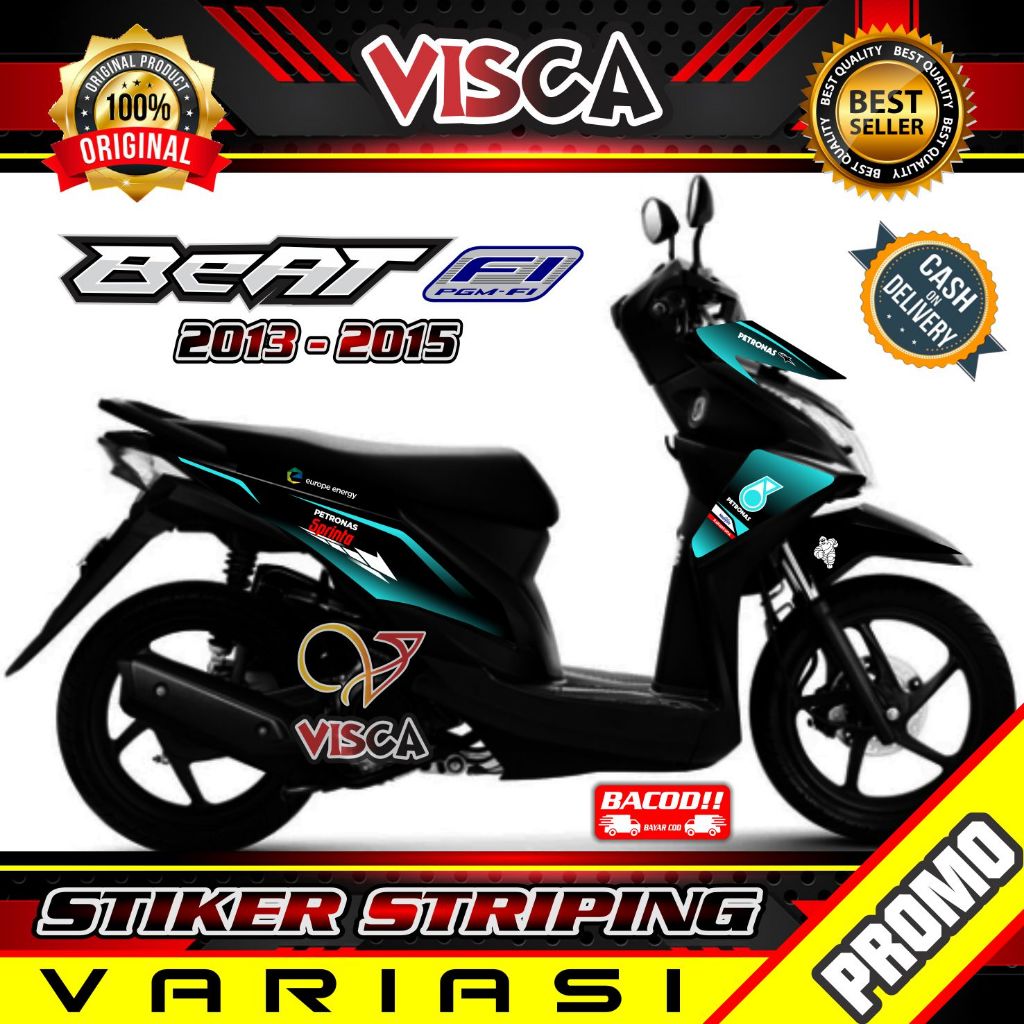 Striping Beat FI Lama Desain Petronas Series