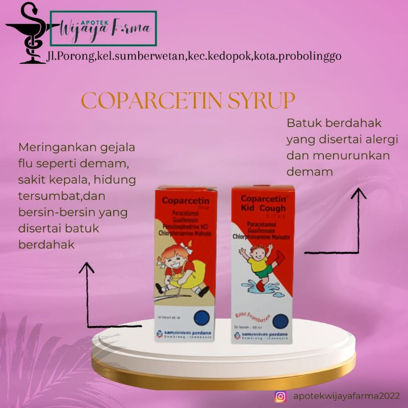 COPARCETIN SYRUP | COPARCETIN KID COUGH SYRUP