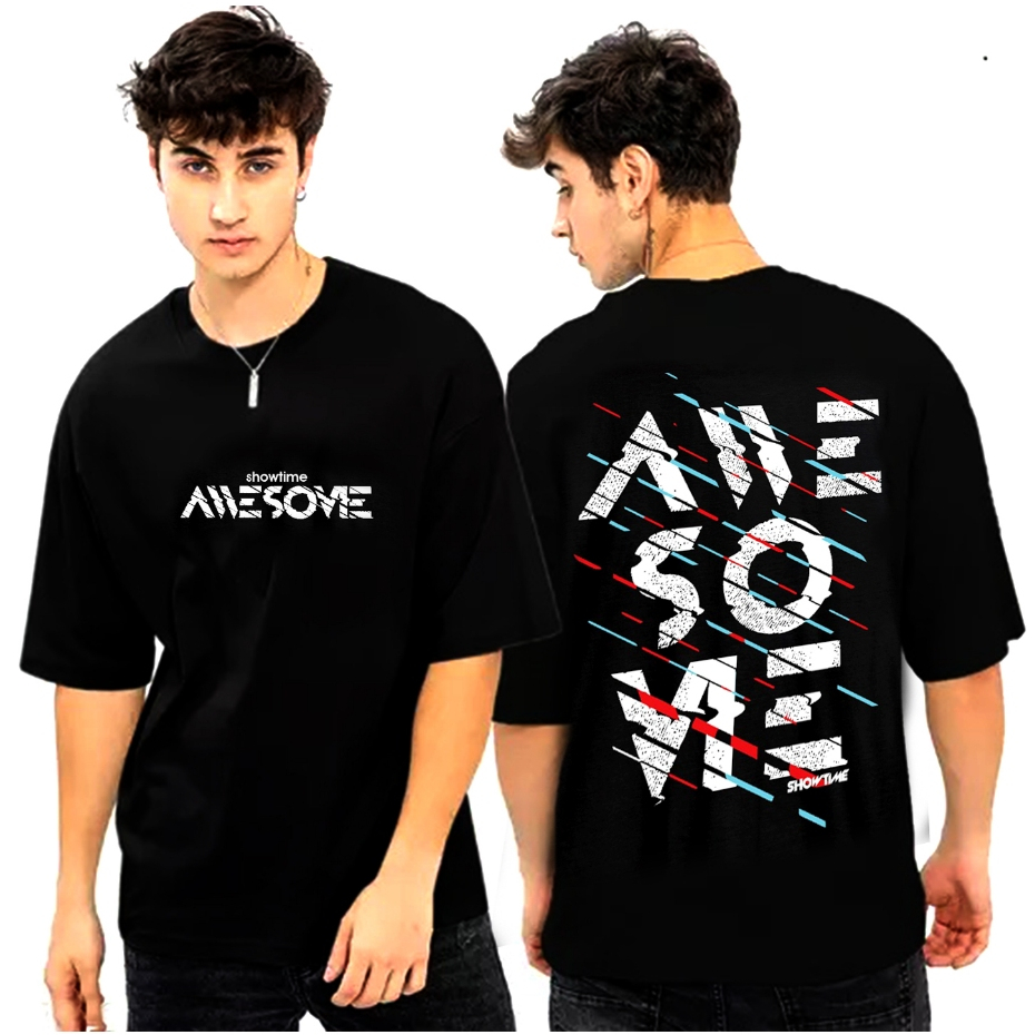 Baju Kaos Distro Pria Dewasa Keren Lengan Pendek Motif Jepang Sablon Tulisan Kata Kata