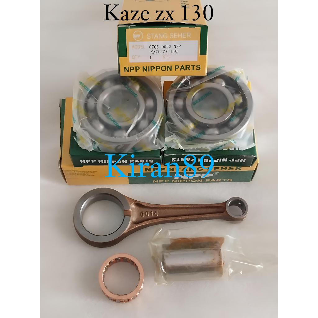 Stang seher Kawasaki kaze zx 130 pen 13 Plus bearing kruk as kanan kiri Ori Npp