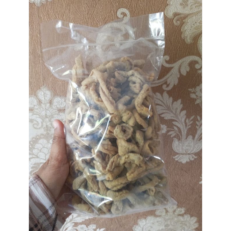 

Keripik Usus Ayam Krispi 250 gram
