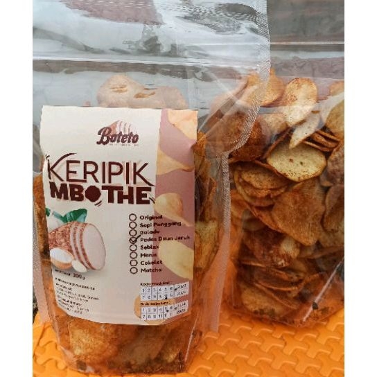 

Keripik Mbote Pedas Daun Jeruk 200gr