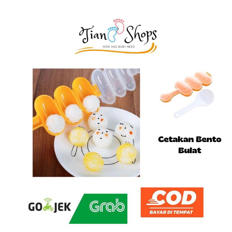 CETAKAN NASI BENTO BENTUK BULAT
