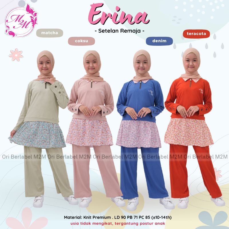 ERINA SET / SETELAN REMAJA / SET TUNIK KULOT / M2M