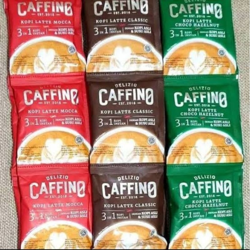 Kopi Caffino Cafino Latte Classic Hazelnut Mocca Renceng