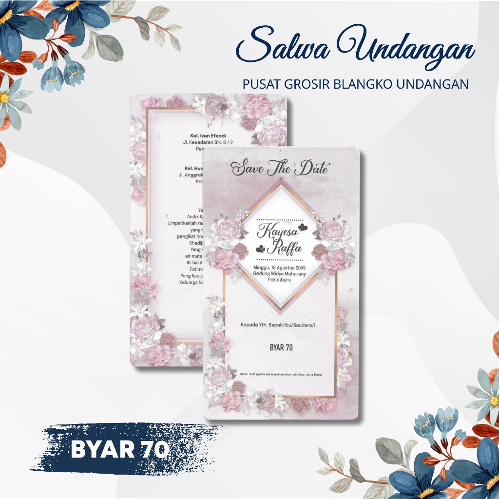 Blangko Undangan Byar 70 Harga Murah