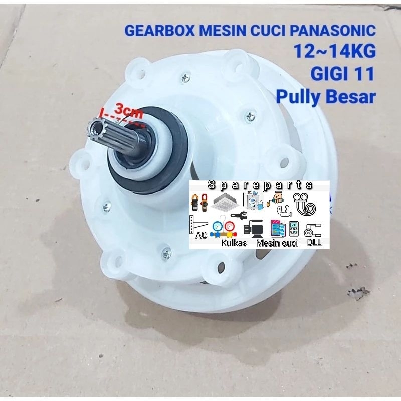 GIRBOX MESIN CUCI PANASONIC 2 TABUNG 14KG