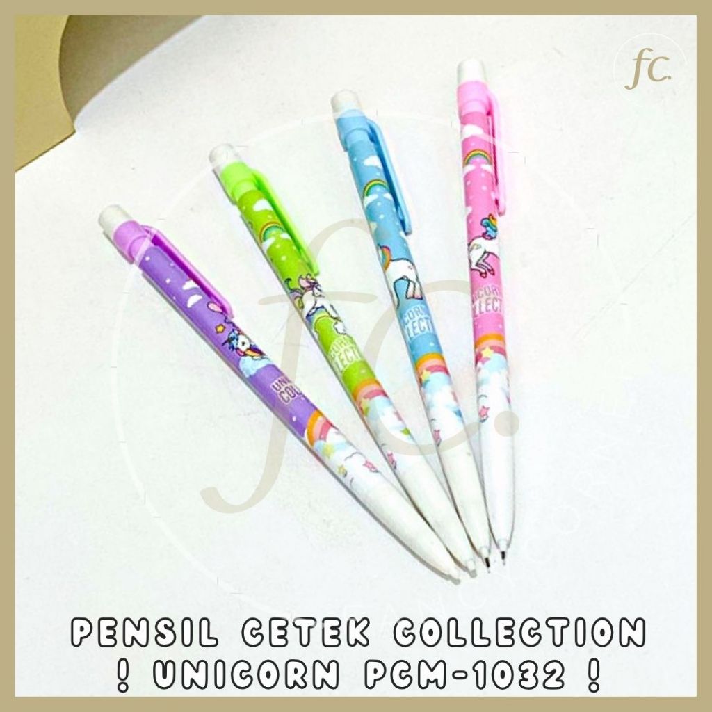 

Pensil Cetek Mekanik + Penghapus Mechanical Pencil Eraser Warna Pink Biru Hijau Ungu Motif Karakter Kartun Collection Kuda Little Pony Unicorn Tanduk Poni Rainbow PCM-1032 Lucu Alat Tulis Murah Harga Grosir Ready COD