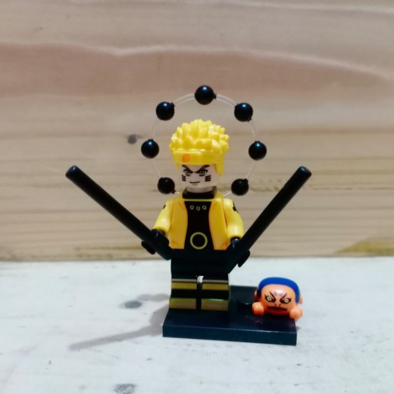 lego minifigure figure anime  naruto mode sage kyubi kurama cloak mode gamakichi toad