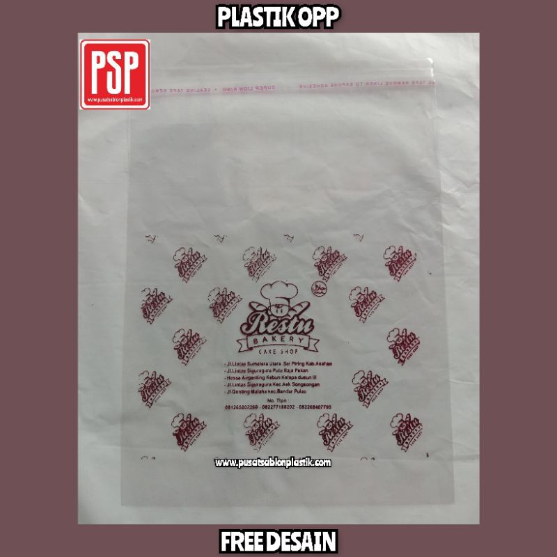 

Plastik OPP UK. 13*15 1 warna