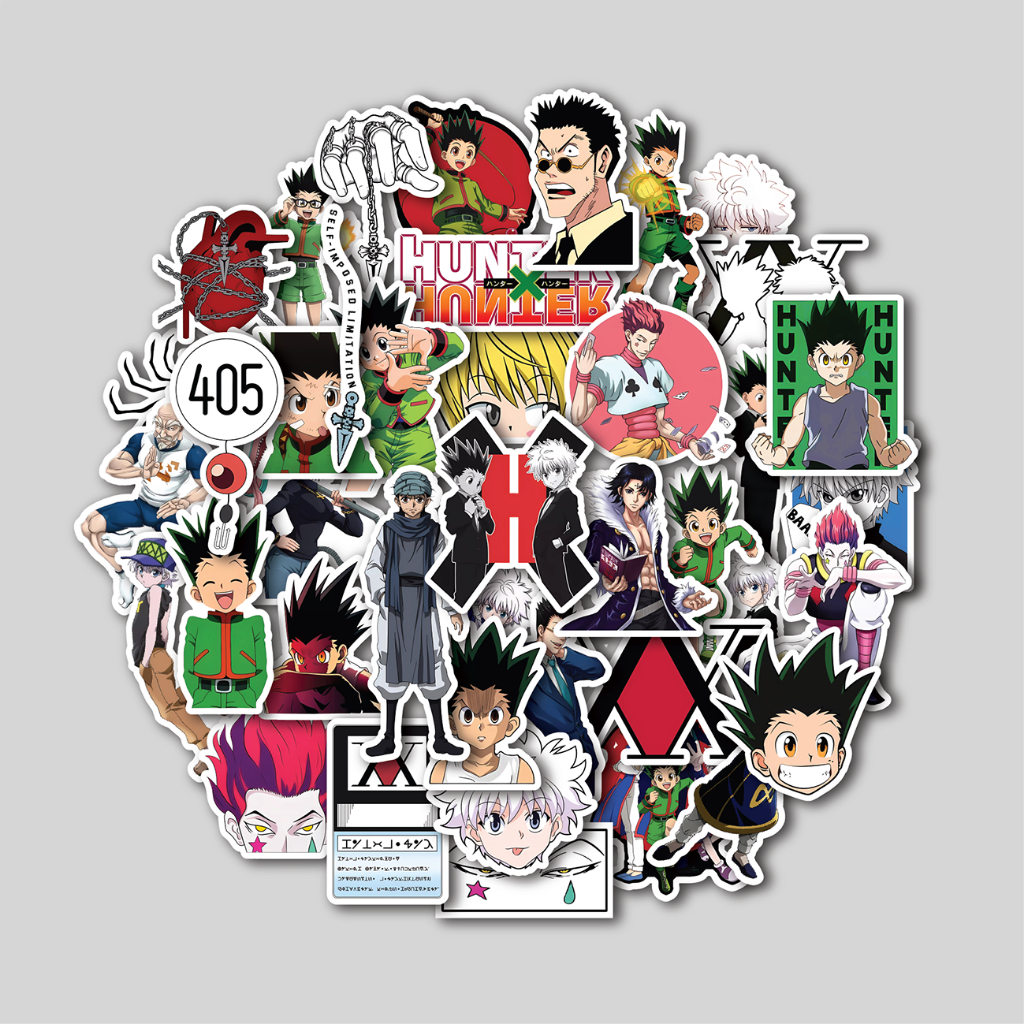 

STICKER PACK HUNTER X HUNTER | STICKER TUMBLER | STIKER LAPTOP KOPER HELM