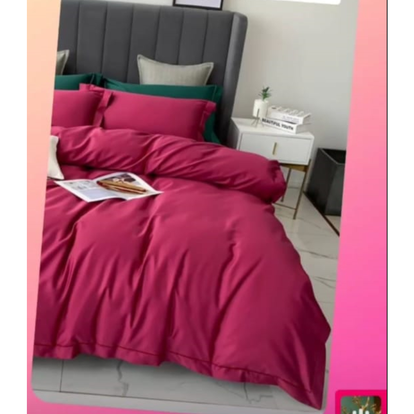 Kain Katun Meteran Motif Polos Warna Pink Fanta by Star Deluxe Katun Lokal