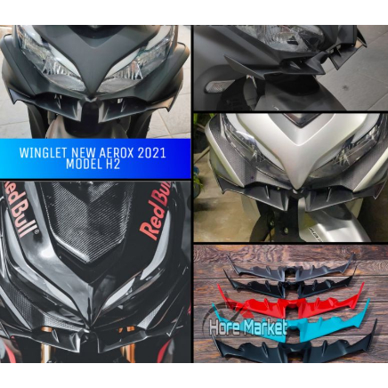 aksesories aerox WINGLET NEW AEROX 2021 2022 MODEL H2 H2R
