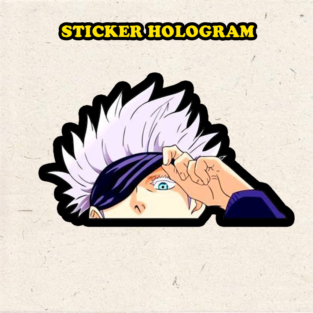 

Stiker Hologram Anime Gojo Sotaru2 ukuran 8 cm