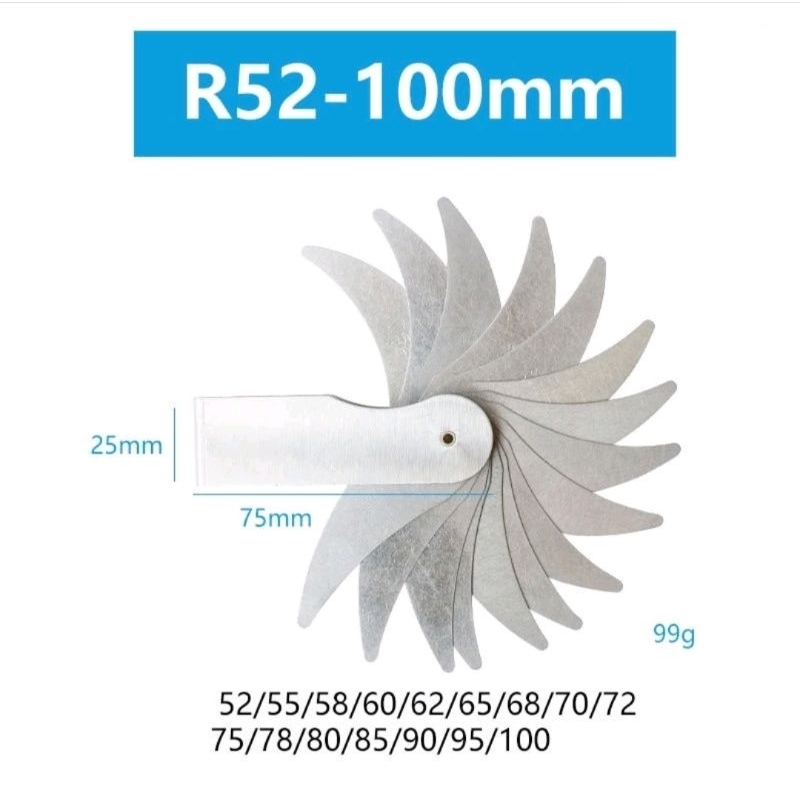RADIUS GAUGE ALAT UKUR RADIUS GAUGE
