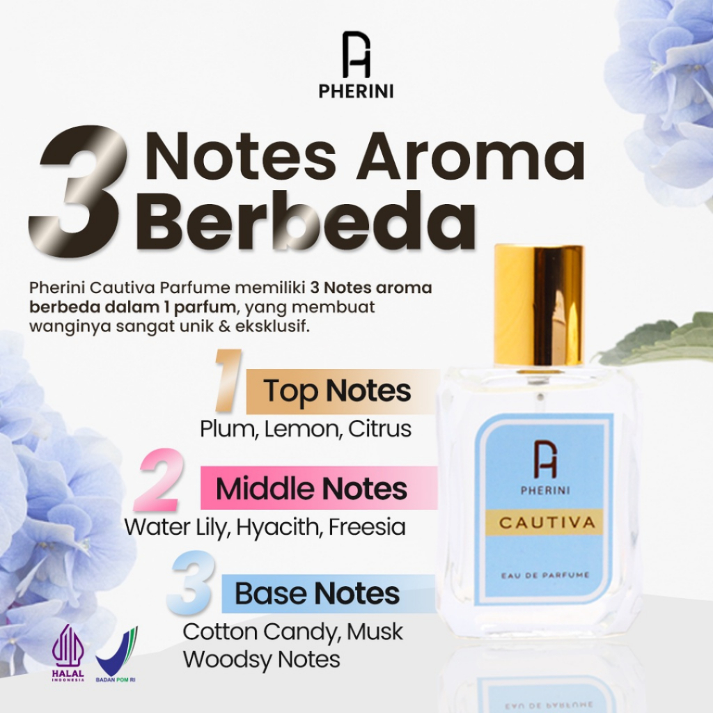 Parfum Pherini Cautiva Executive World Class Parfum Pria Dan Wanita Original Bpom crystal