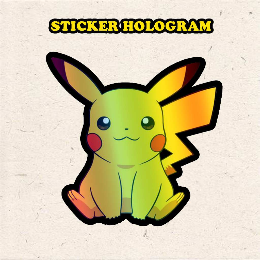 

Stiker Hologram Pokemon ball ukuran 8 cm