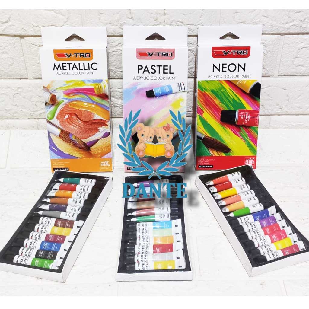 

Cat Acrylic 12 warna set