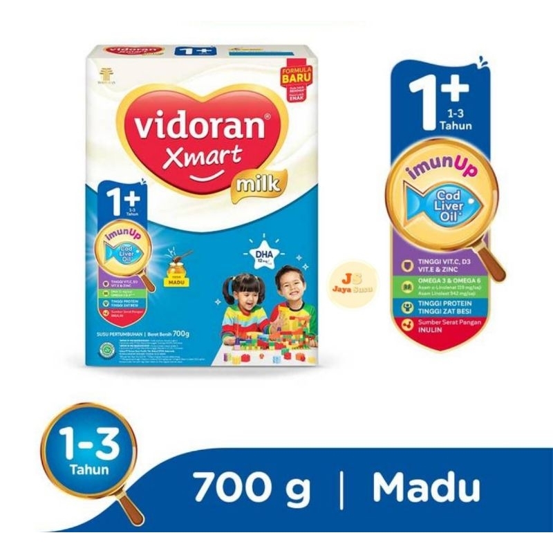 VIDORAN SMART 1+ 700gr Madu dan Vanila