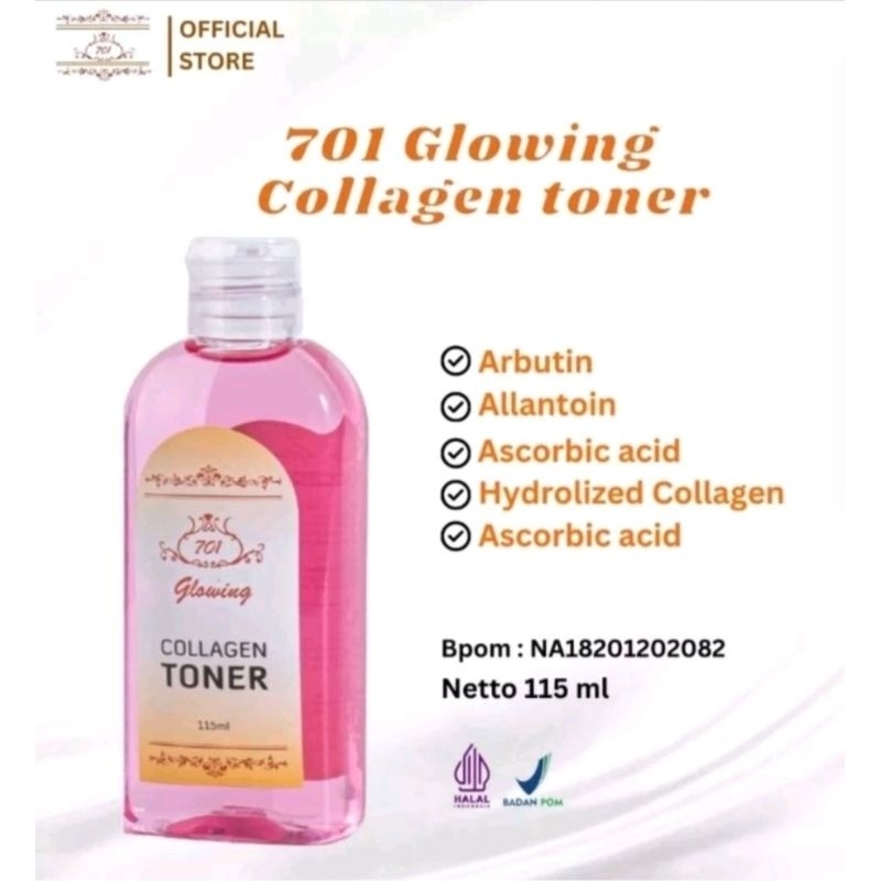 701 glowing collagen toner