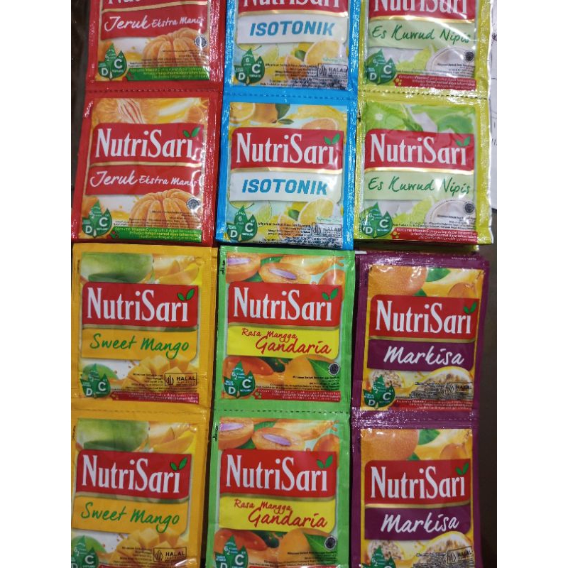 

Nutrisari All Variant Rasa Rentengan Isi 10 Sachet