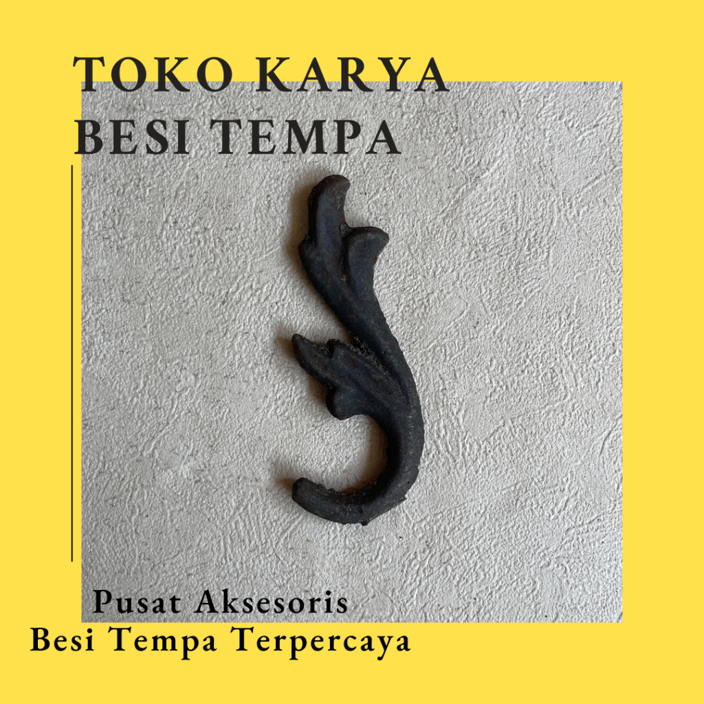 Ornamen Pagar Besi Cor 156 / Ornamen Besi Tempa / Ornamen Pagar Besi dan Tralis / Aksesoris Besi Tem