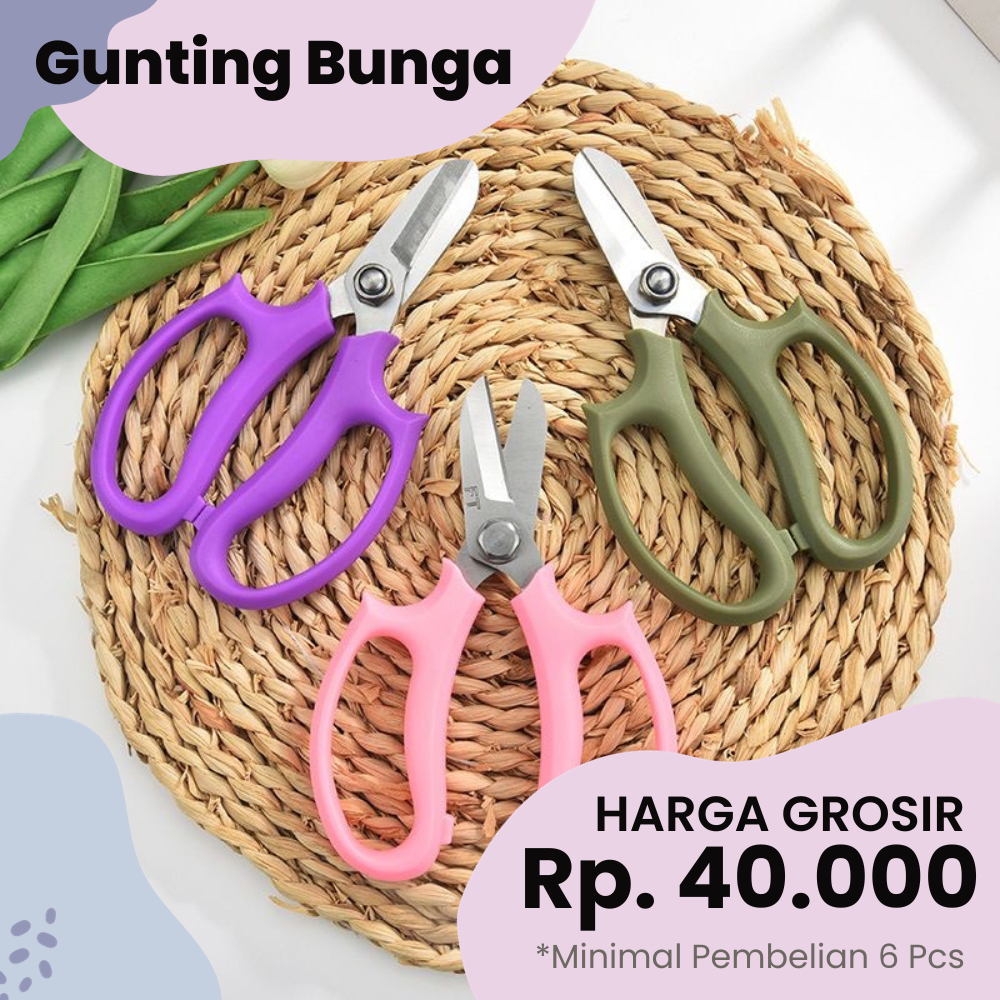 

BONG - GUNTING BUNGA Florist - Gunting Batang Tanaman - Gunting Estetik - Gunting Cantik - Pemotong Dahan tanaman - Gunting Kebun - Gunting Rumput