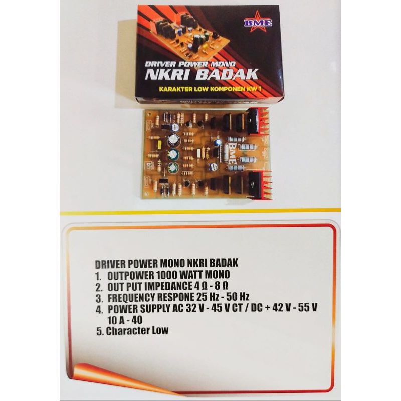 Driver Power  Mono NKRI Badak BME