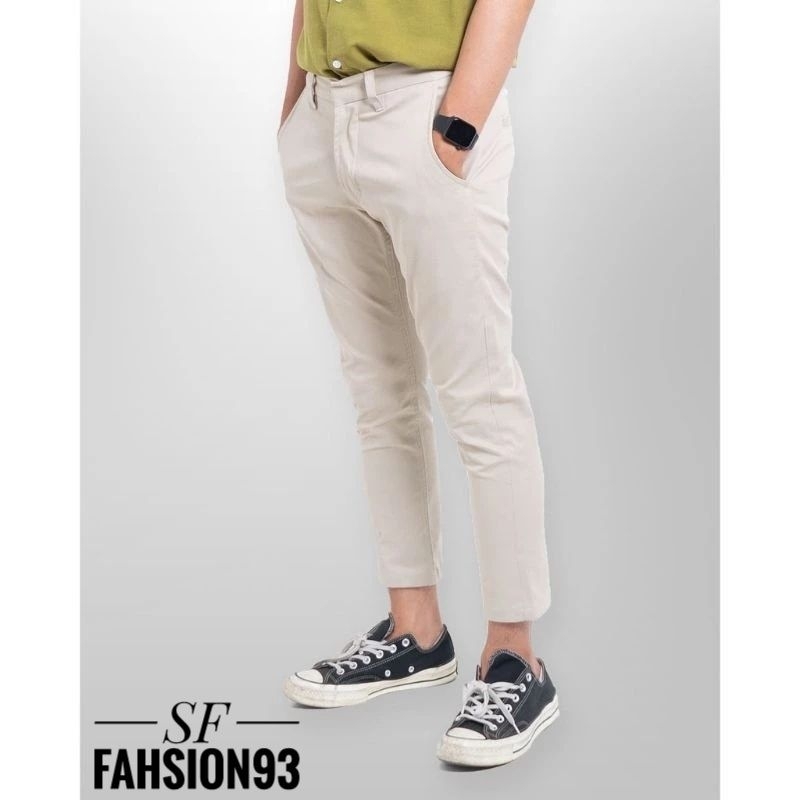 Celana Chinos Panjang Ankle Pants Pria Size27-38 Celana Casual Celana Formal Pria Celana Slimfit
